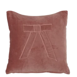 Kussen strik roze 45 x 45 cm