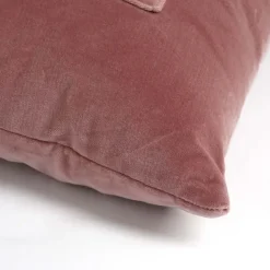 Kussen strik roze 45 x 45 cm