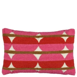 Kussen tufted roze - l55xb35xh10cm