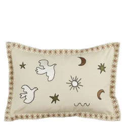 Kussen vogel beige - l59xb39xh10cm