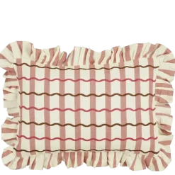 Kussen wave oud roze - l55xb35xh10cm