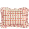 Kussen wave roze - l55xb35xh10cm