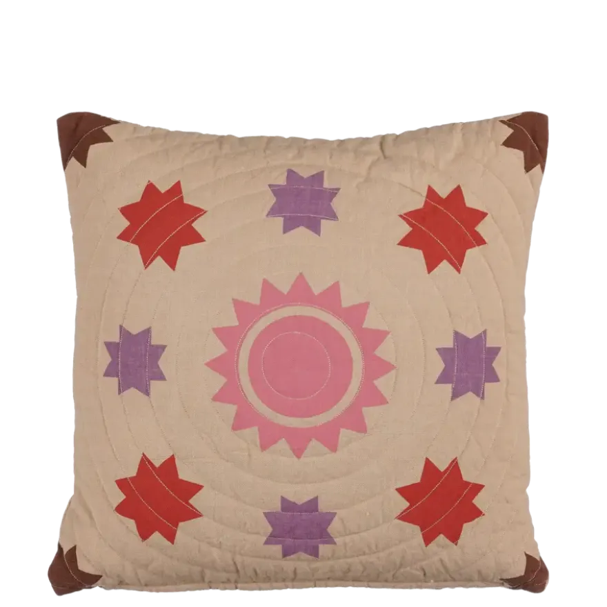 Kussen zon beige - l45xb45xh10cm
