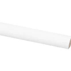 Kwartrond grenen wit gelakt 13x13mm 270cm