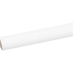 Kwartrond grenen wit gelakt 13x13mm 270cm