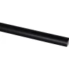 Kwartrond grenen zwart gelakt 13x13mm 270cm