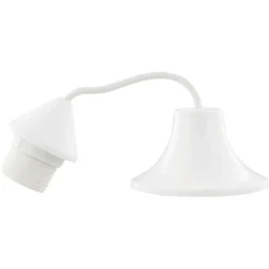 Lamppendel E27 wit