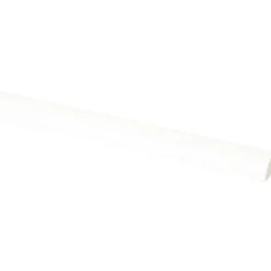 Lat kwartrond grenen wit gelakt 7x7mm 270cm