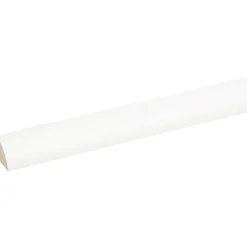 Lat kwartrond grenen wit gelakt 16x16mm 270cm