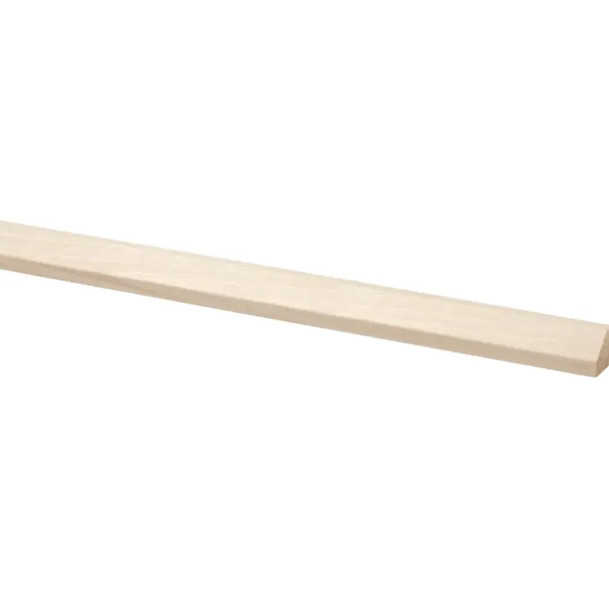Lat kwartrond grenen 12x12 mm 270 cm