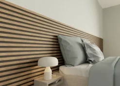 Lattenwand Decowall Acoustic brons eiken 260x30cm,2 stuks (1.56m2)