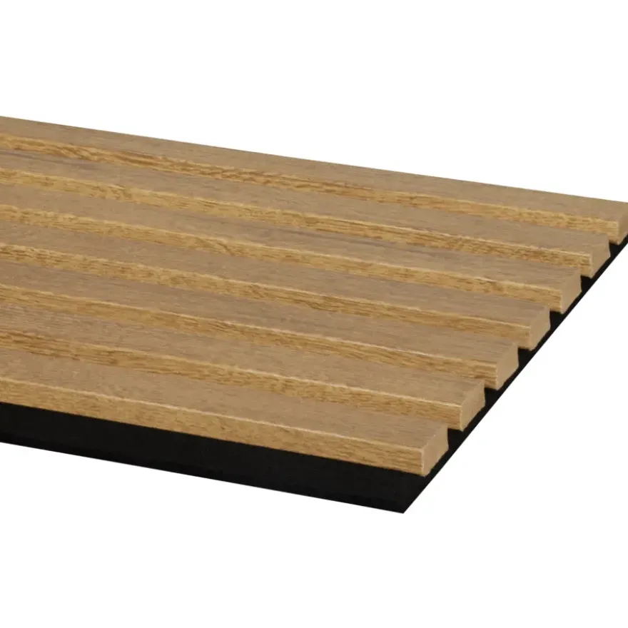 Lattenwand Decowall Acoustic brons eiken 260x30cm,2 stuks (1.56m2)