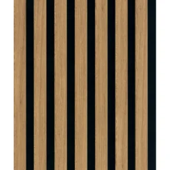 Lattenwand Decowall Acoustic brons eiken 260x30cm,2 stuks (1.56m2)