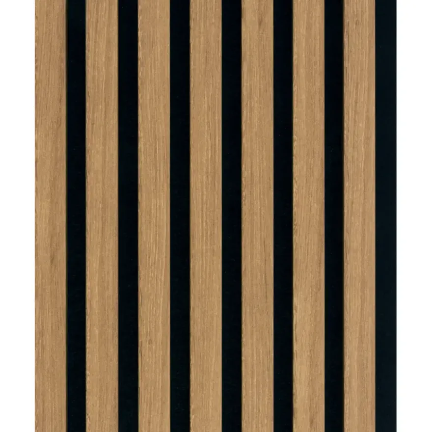 Lattenwand Decowall Acoustic brons eiken 260x30cm,2 stuks (1.56m2)