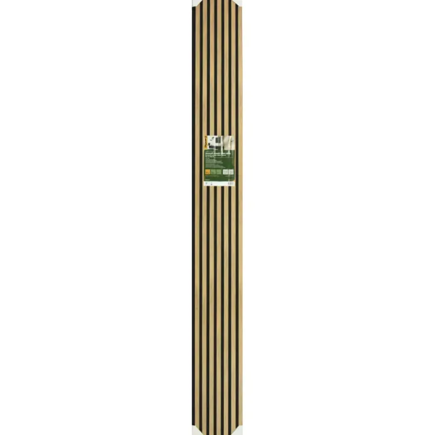 Lattenwand Decowall Acoustic brons eiken 260x30cm,2 stuks (1.56m2)