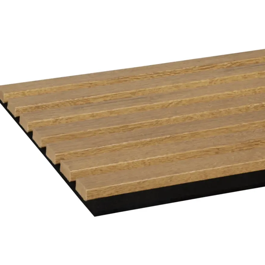Lattenwand Decowall Acoustic brons eiken 260x30cm,2 stuks (1.56m2)