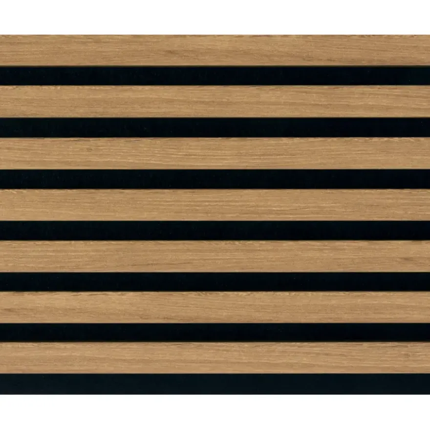 Lattenwand Decowall Acoustic brons eiken 260x30cm,2 stuks (1.56m2)