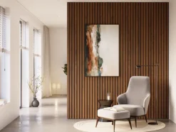 Lattenwand Decowall Acoustic Advanced walnoot 260x30cm, 2 stuks (1.56m2)