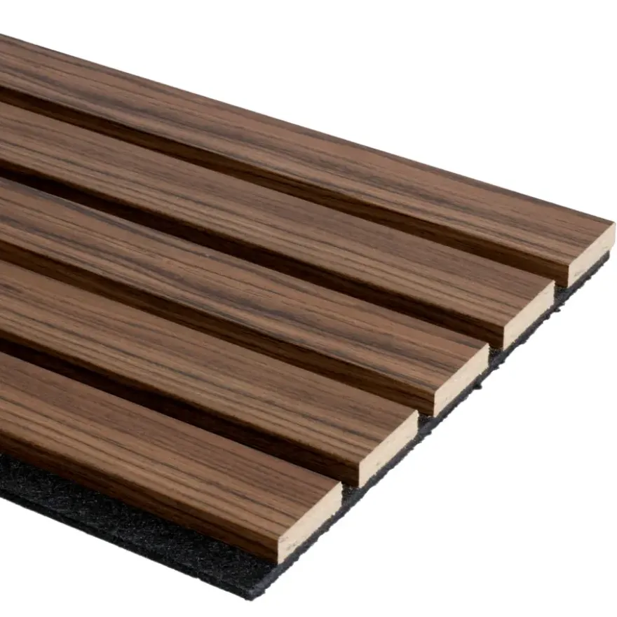 Lattenwand Decowall Acoustic Advanced walnoot 260x30cm, 2 stuks (1.56m2)