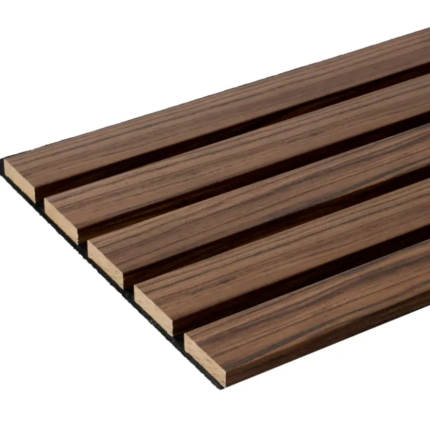 Lattenwand Decowall Acoustic Advanced walnoot 260x30cm, 2 stuks (1.56m2)