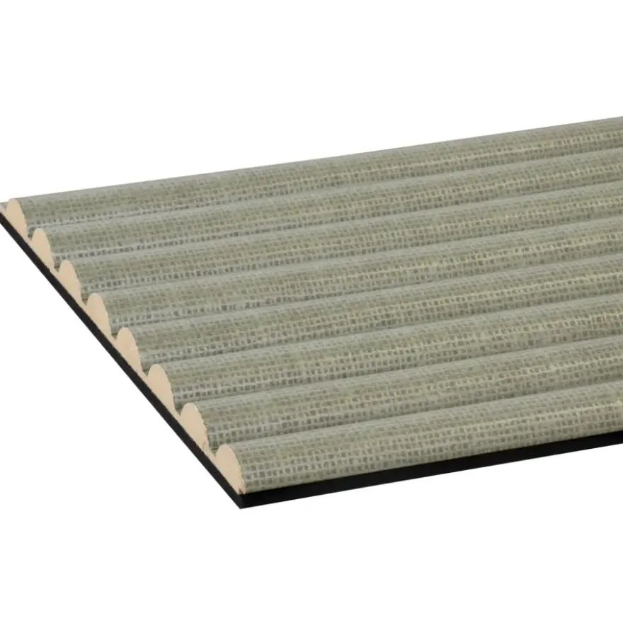 Lattenwand Decowall Acoustic Curve salie 260x30cm, 2 stuks (1.56m2)