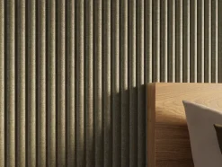 Lattenwand Decowall Acoustic Curve salie 260x30cm, 2 stuks (1.56m2)