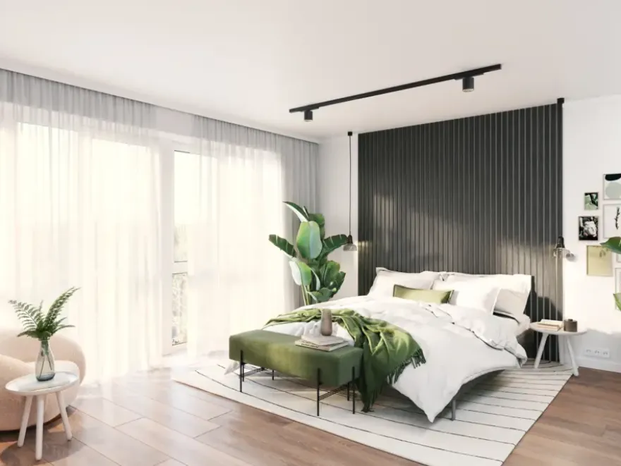 Lattenwand Decowall MDF grafiet eiken, lengte 260cm, 5 stuks