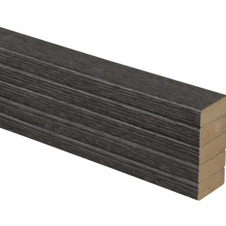 Lattenwand Decowall MDF grafiet eiken, lengte 260cm, 5 stuks