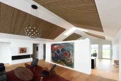 Lattenwand licht eiken 260 x 52,6 cm dikte 22 mm