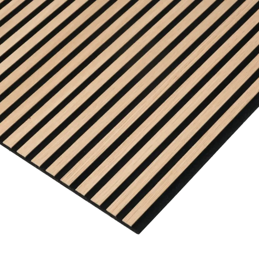 Lattenwand Melbourne 260x52 cm licht eiken, dikte 9,7 mm 2 stuks per pak