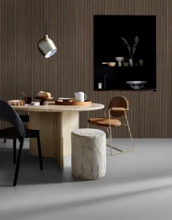 Lattenwand Melbourne 260x52cm walnoot, dikte 9,7 mm 2 stuks per pak