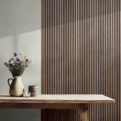 Lattenwand Melbourne 260 x 52 cm walnoot dikte 9,7 mm los