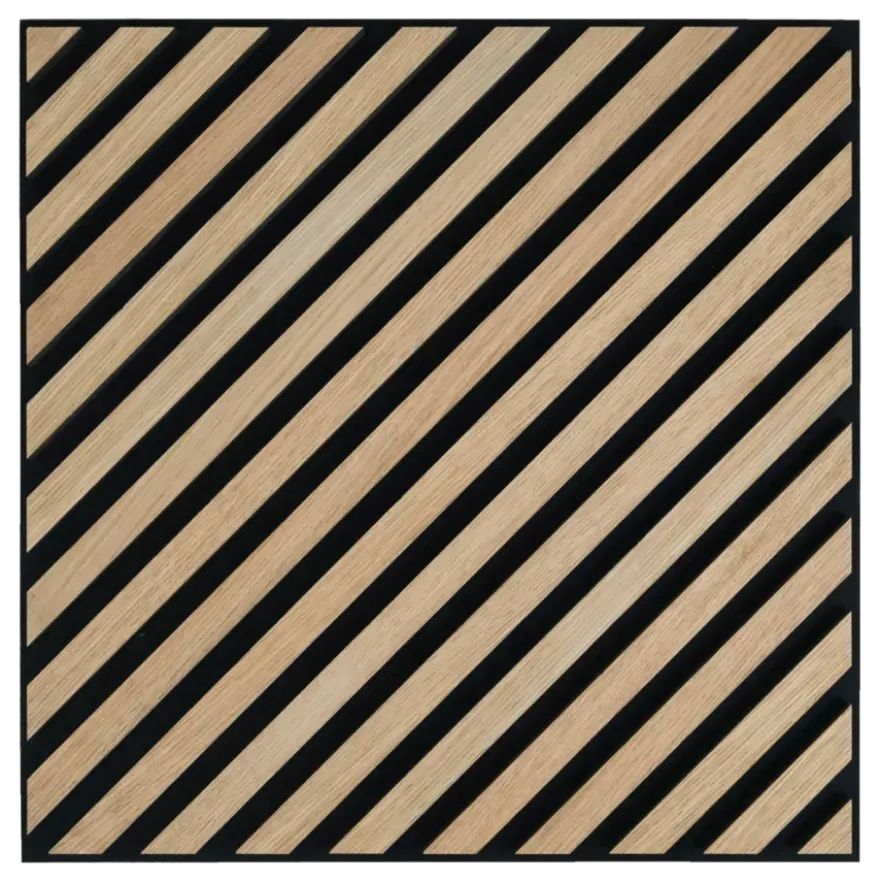Lattenwand tegel Hongaarse punt licht eiken 55,3x55,3 cm, dikte 22 mm - 2 stuks per pak