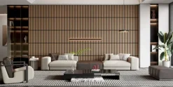 Lattenwand tegel 55,3x55,3 cm licht eiken, dikte 22 mm - 2 stuks (0,612m²)