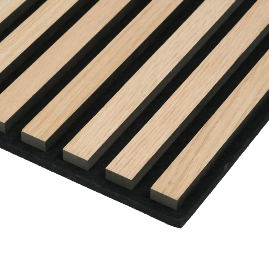 Lattenwand tegel 55,3x55,3 cm licht eiken, dikte 22 mm - 2 stuks (0,612m²)