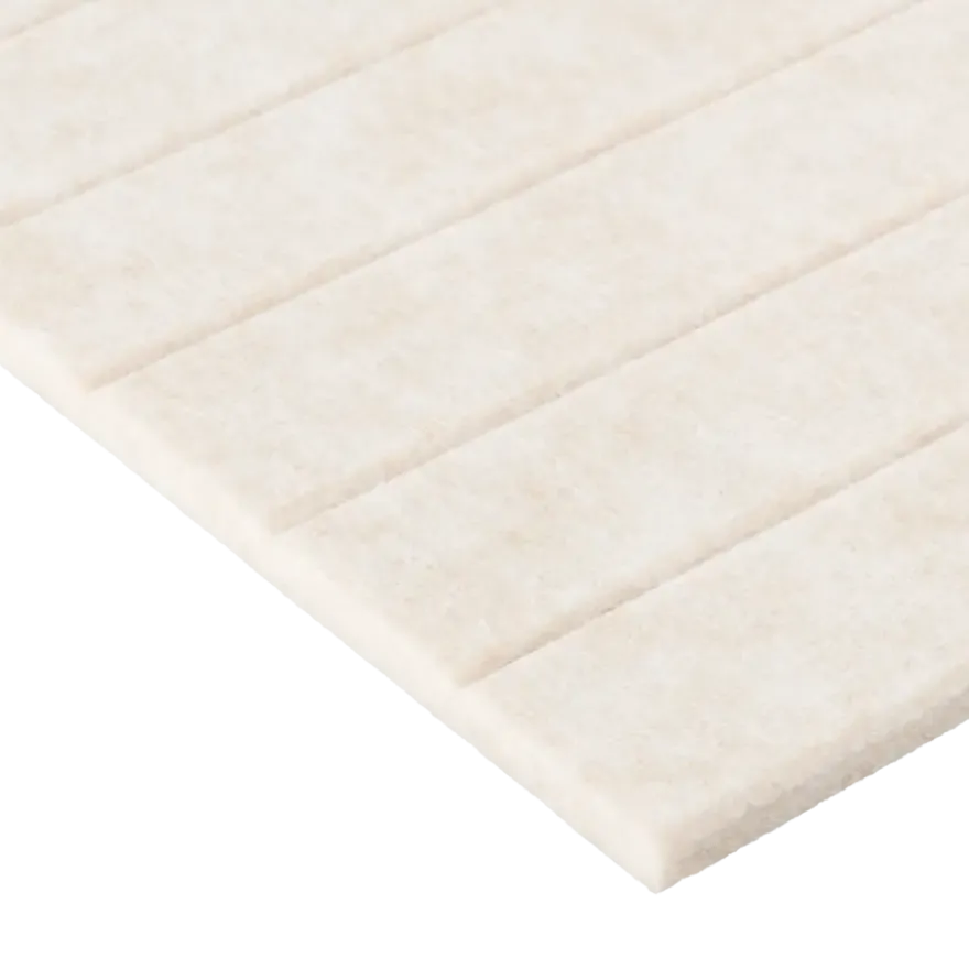 Lattenwand vilt beige 260 x 52 cm dikte 8 mm 2,70 m²