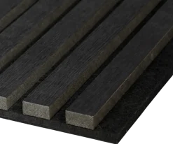 Lattenwand zwart eiken 300x60,5 cm, dikte 22mm