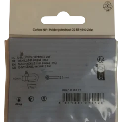 Ledent D-sluiting verzinkt 5 mm (2 stuks)