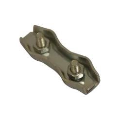 Ledent kabelklem duplex tot Ø 6 mm verzinkt (2 stuks)