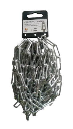 Ledent ketting korte schakel c-30 gesmeed 5 m