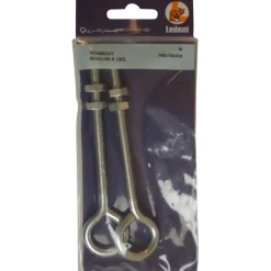 Ledent oogbout verzinkt M8x100 mm (2 stuks)