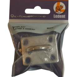 Ledent oog op plaat 50 mm