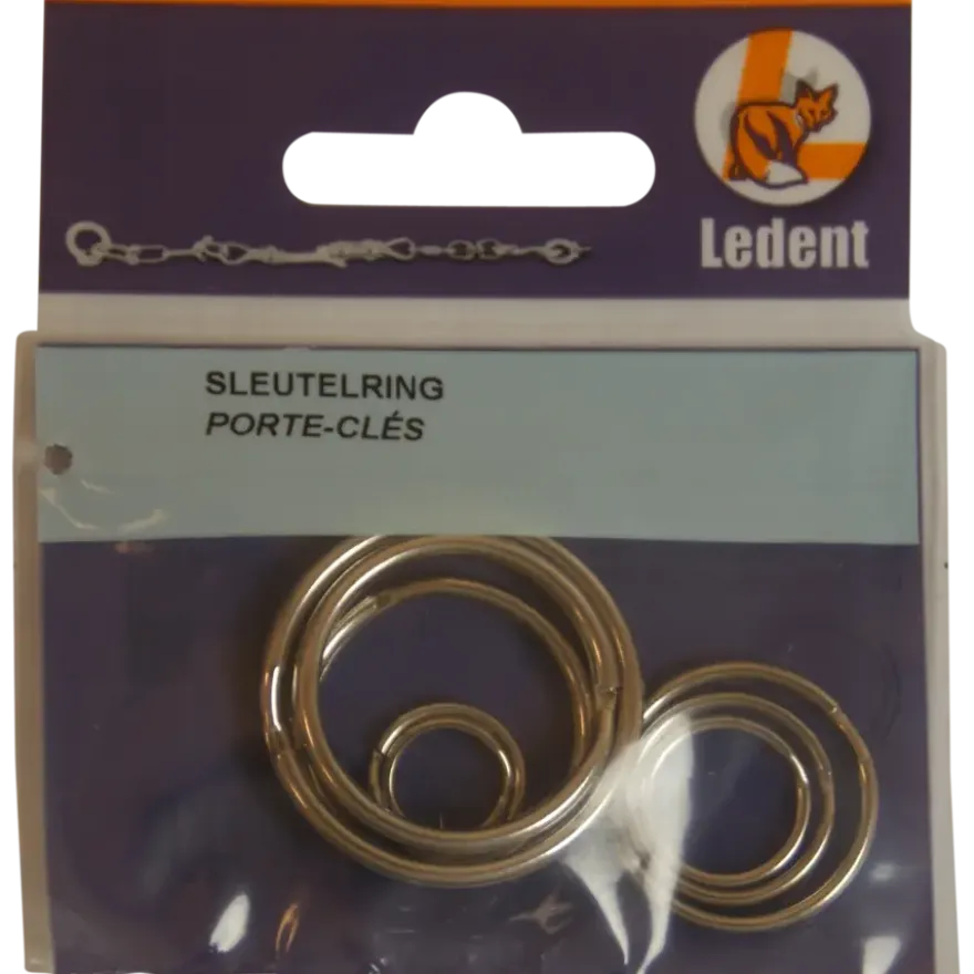 Ledent sleuterring vernikkeld assorti (8 stuks)