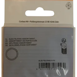 Ledent sleuterring vernikkeld assorti (8 stuks)