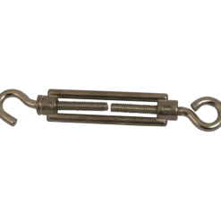 Ledent spanwartel haak/oog verzinkt 5 mm (2 stuks)