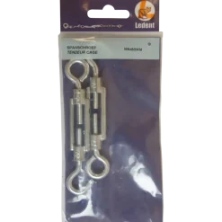 Ledent spanwartel haak/oog verzinkt 6 mm (2 stuks)
