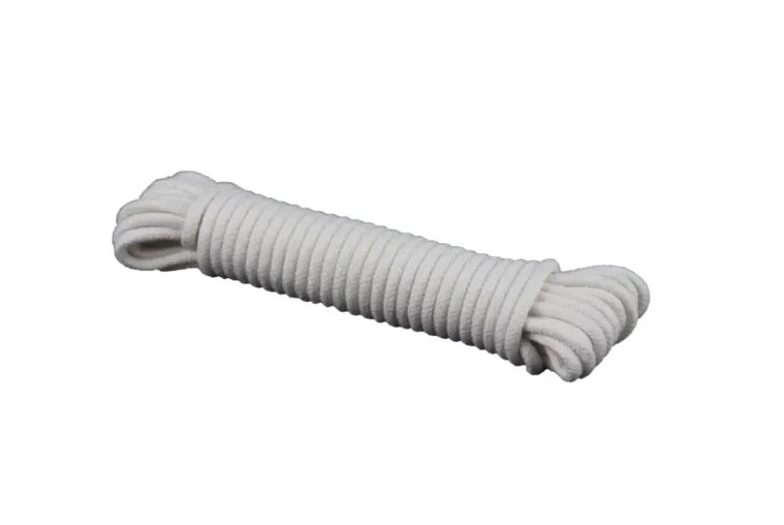 Ledent touw gevlochten naturel katoen 6 mm 10 m