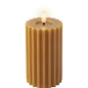 LED kaars wax oranje