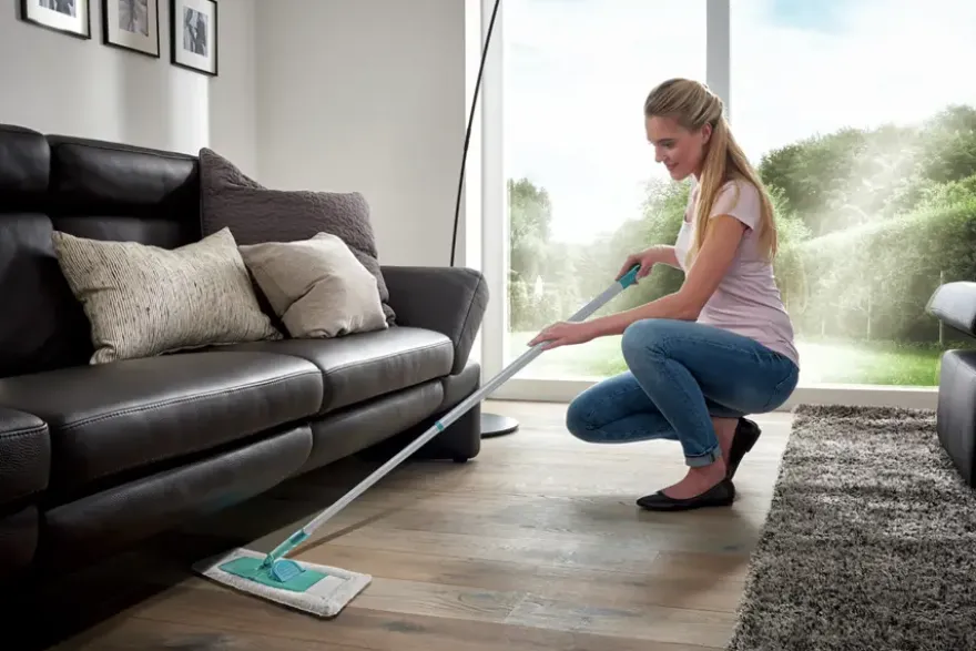 Leifheit Classic XL dweil met microvezeldoek 42 x 75 cm