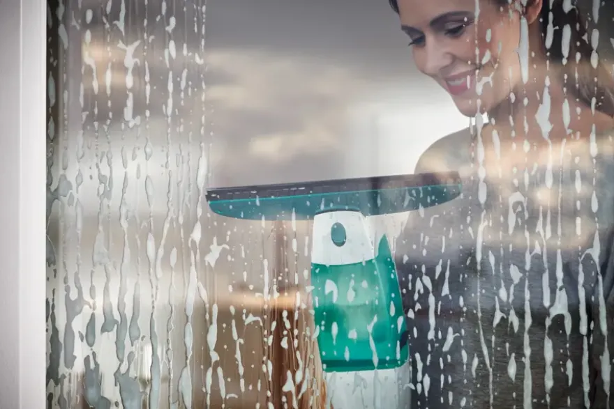 Leifheit Dry & Clean raamwisser met zuig- en click system